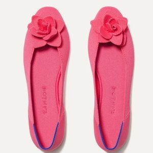 Rothy’s New ✨ Petal Point Soirée Pink Flats Size 9.5